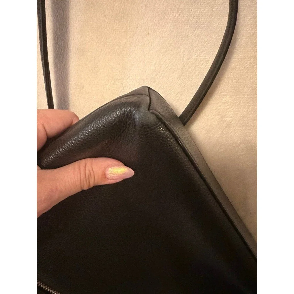 Kate Spade New York Black Pebbled Leather Crossbody Bag Zip Purse